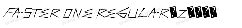 Faster One Regular_z字体转换